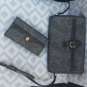 LIZ CLAIBORNE Vintage RARE 1988 Paisley Set